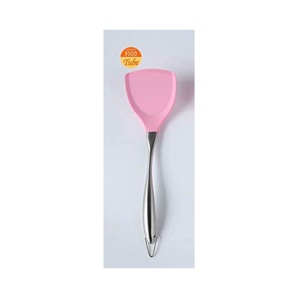 Baskety Kitchen Flexible Silicone Soft Edge Slotted Spatula Fish Turner Spatula