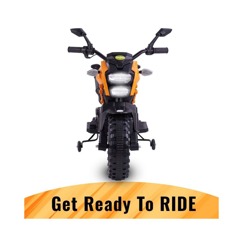 Baybee Adventure Battery Operated Bike for Kids, Ride on Toy Kids Bike with Led Lights, Music & USB