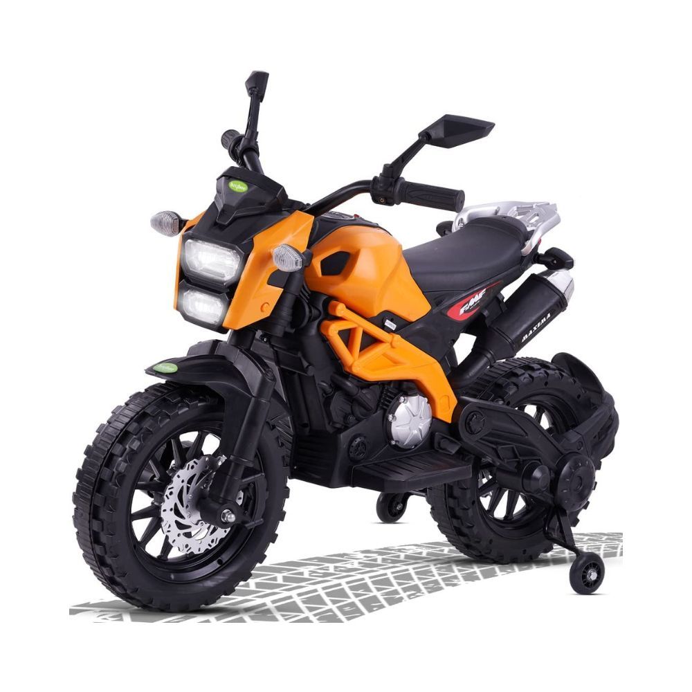 Baybee Adventure Battery Operated Bike for Kids, Ride on Toy Kids Bike with Led Lights, Music & USB