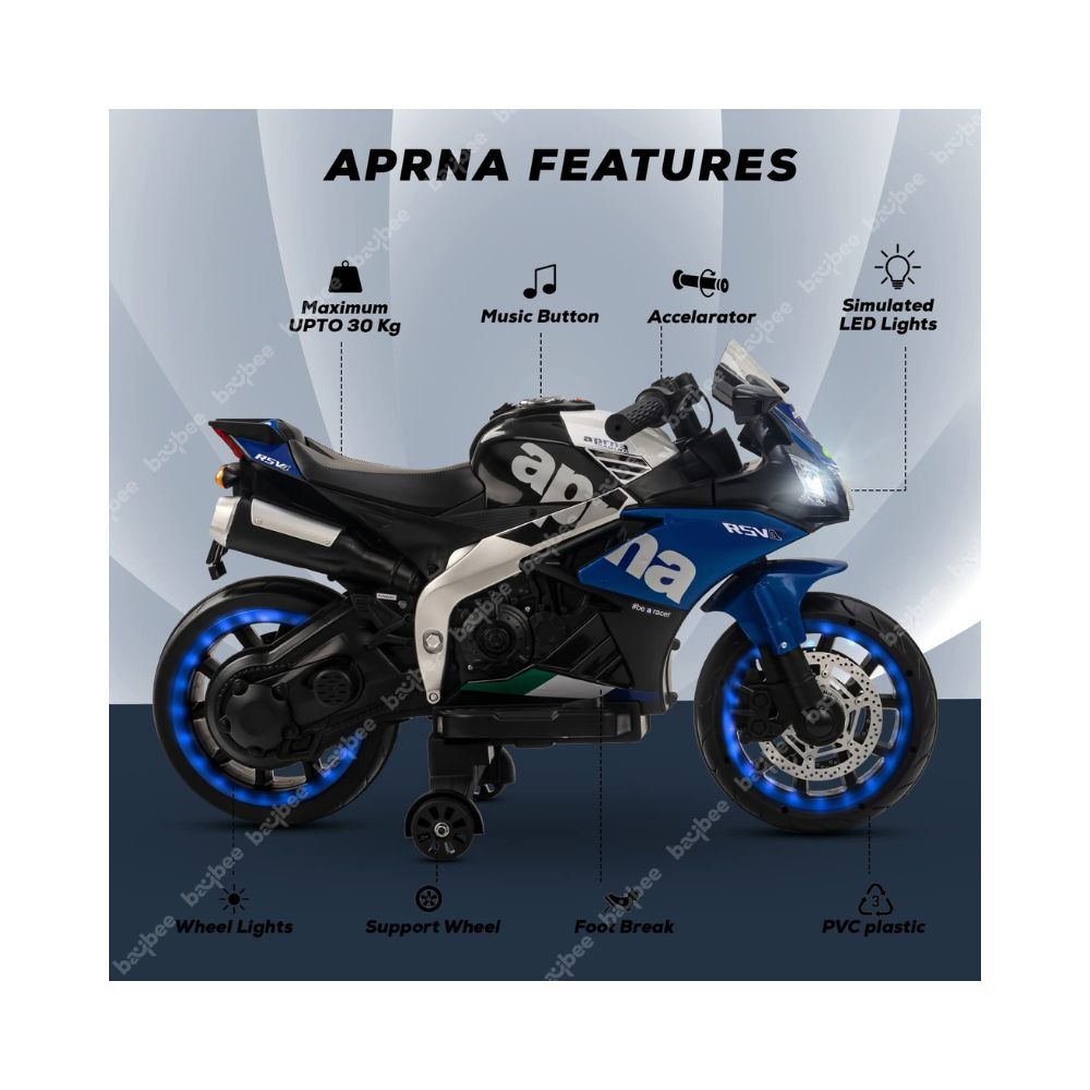 Baybee Aprna Rechargeable Battery Operated Electric Bike for Kids
