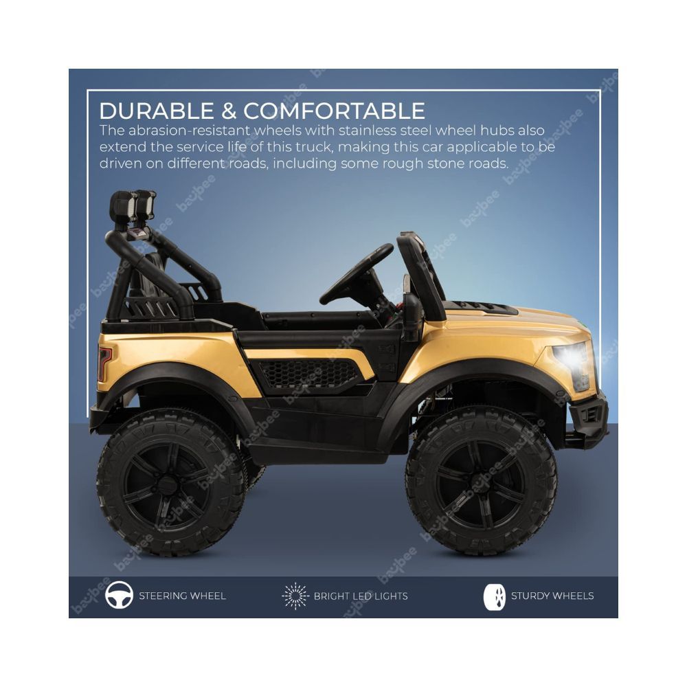 Baybee Kids Battery Operated Jeep for Kids, Ride on Toy Kids Car with RGB Light & Music