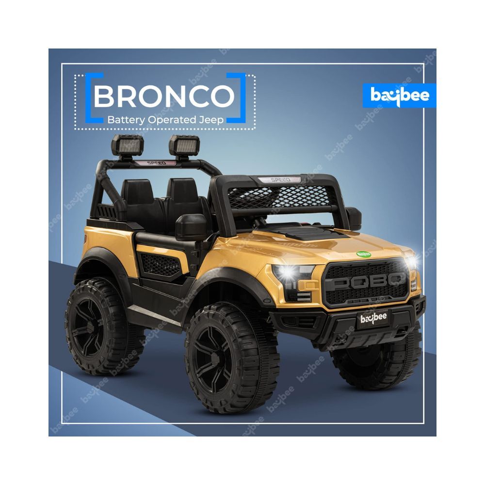 Baybee Kids Battery Operated Jeep for Kids, Ride on Toy Kids Car with RGB Light & Music