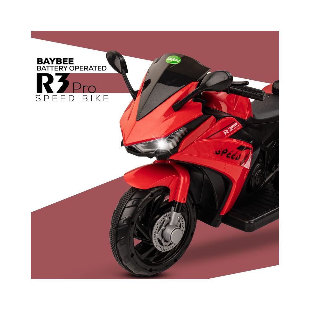 Baybee R3 Pro Kids Battery Operated Bike for Kids, Ride on Toy Kids Bike with Music & Light