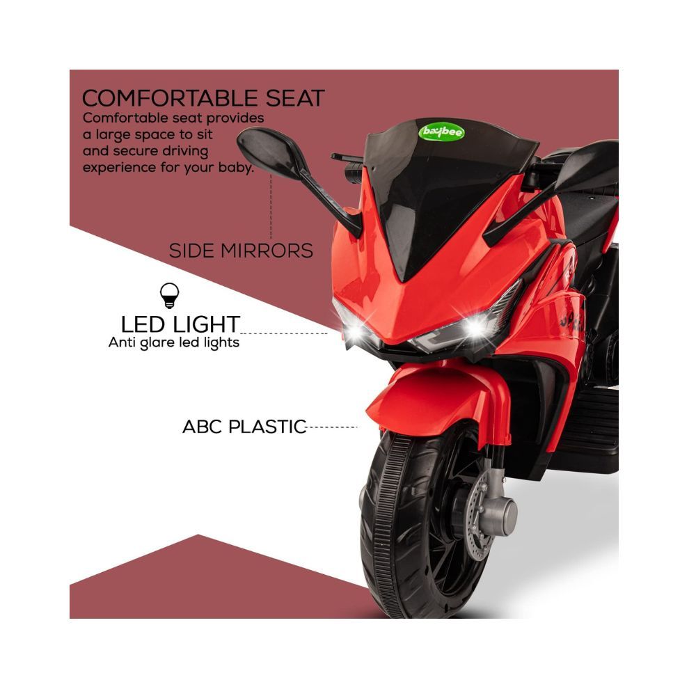 Baybee R3 Pro Kids Battery Operated Bike for Kids, Ride on Toy Kids Bike with Music & Light