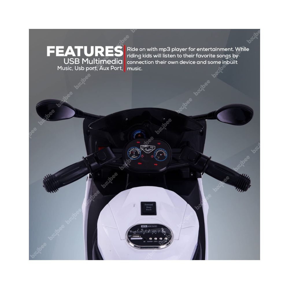 Baybee R3 Pro Kids Battery Operated Bike for Kids, Ride on Toy Kids Bike with Music & Light