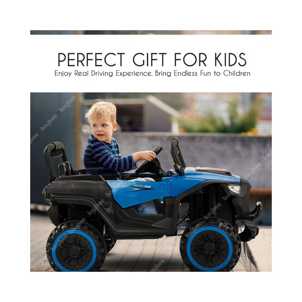 Baybee Roar Battery Operated Jeep for Kids, Ride on Toy Kids Car with Bluetooth & Music