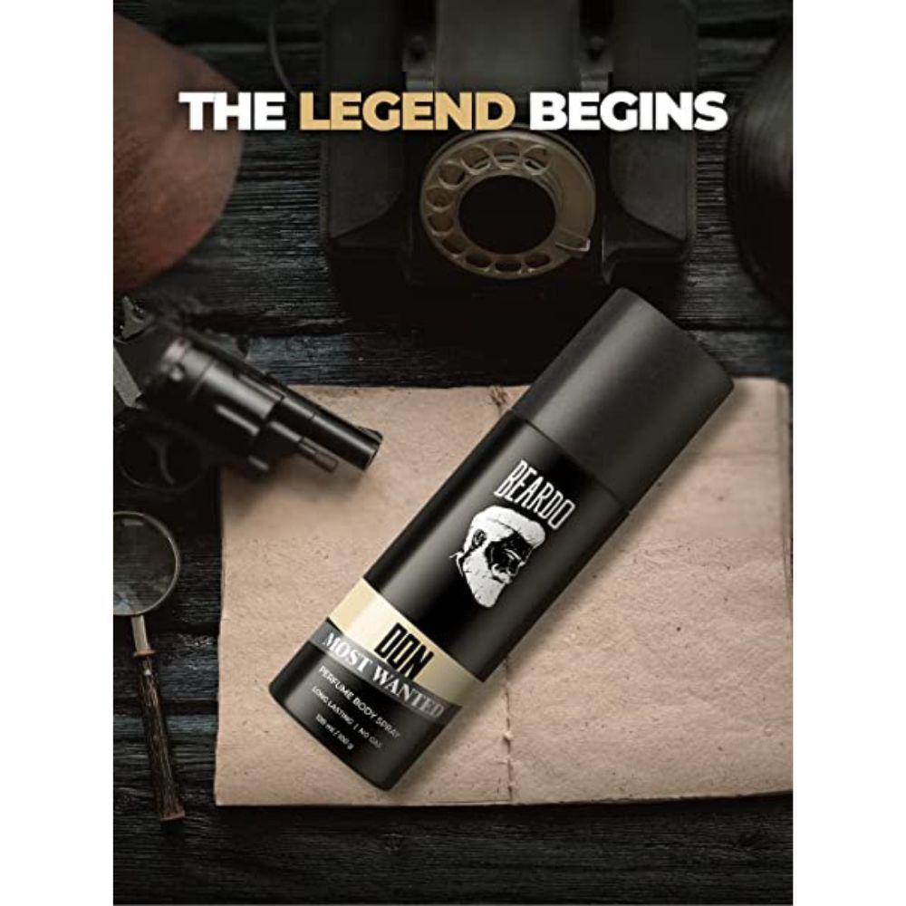 Beardo Don Most Wanted Perfume Body Spray | Long Lasting No Gas Deo For Men |Body Spray Perfume for Men,
