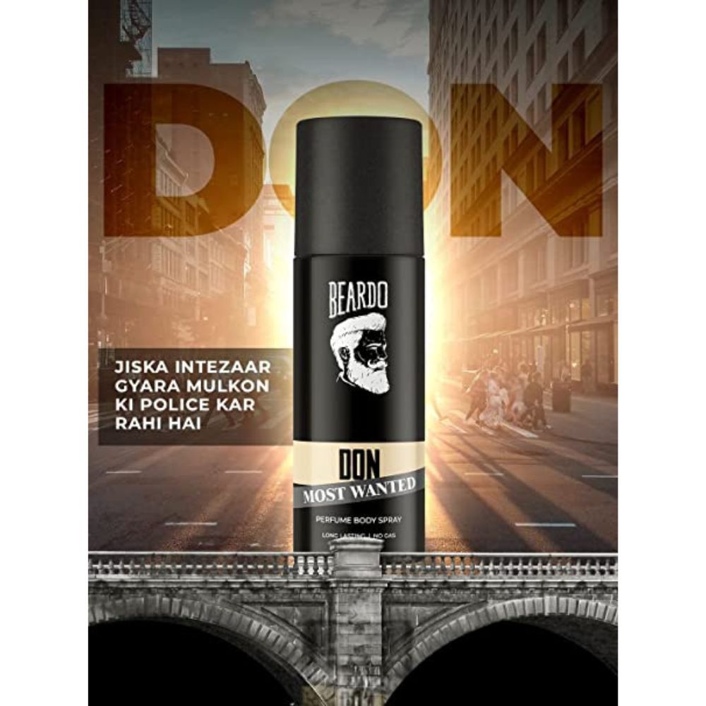 Beardo Don Most Wanted Perfume Body Spray | Long Lasting No Gas Deo For Men |Body Spray Perfume for Men,