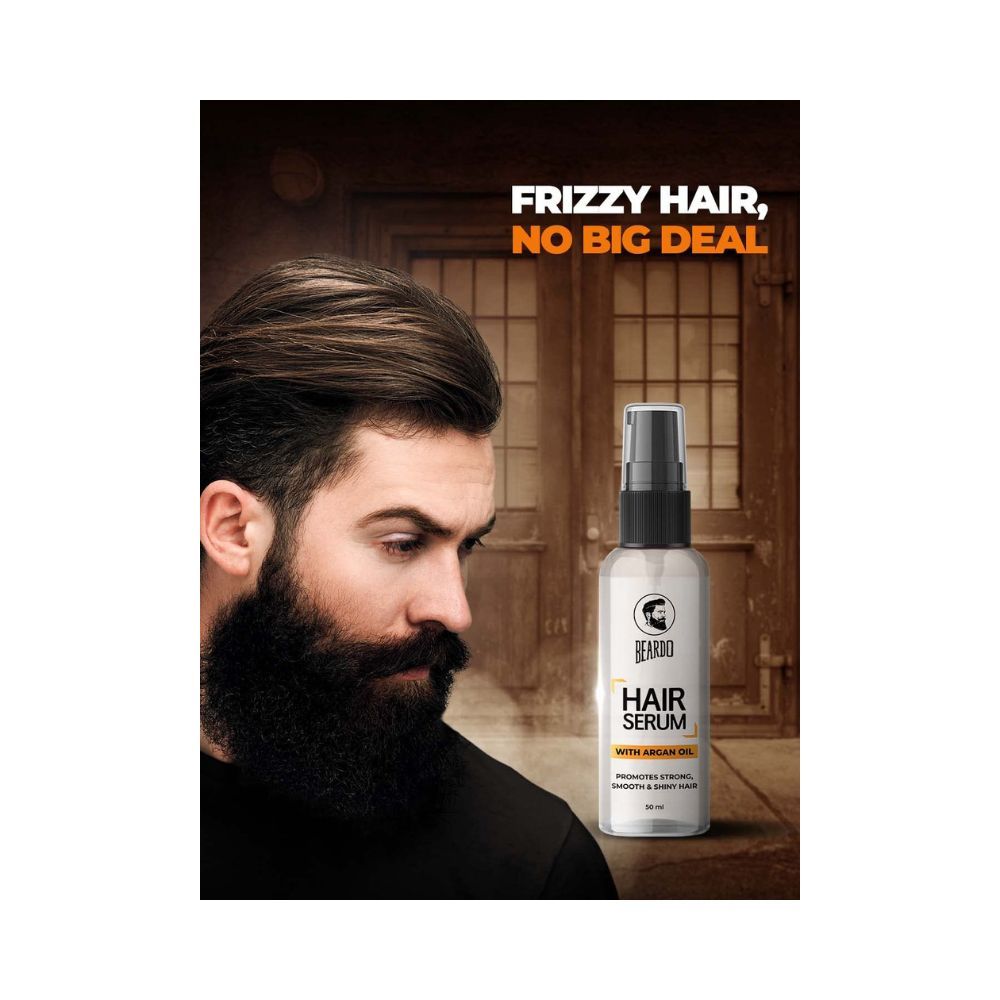 Beardo Hair Serum, 50ml | Daily use hair serum for men with Argan Oil