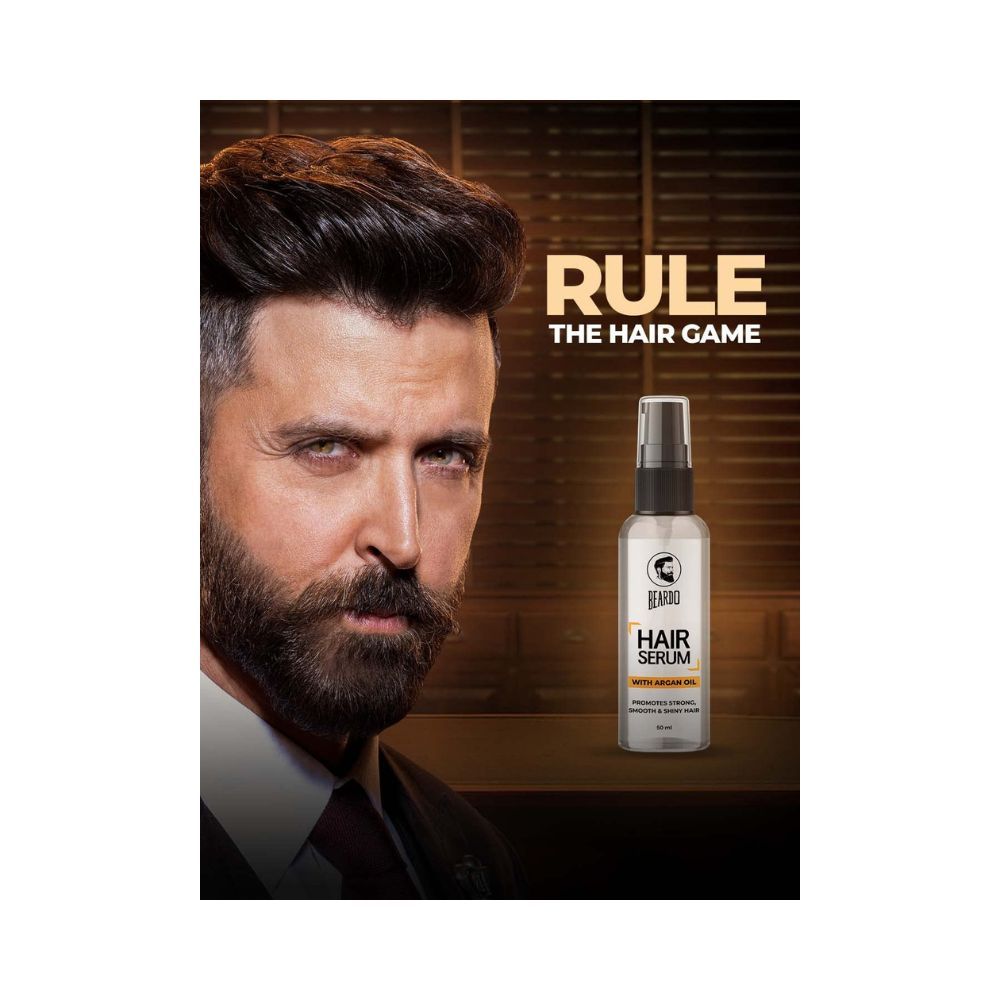 Beardo Hair Serum, 50ml | Daily use hair serum for men with Argan Oil