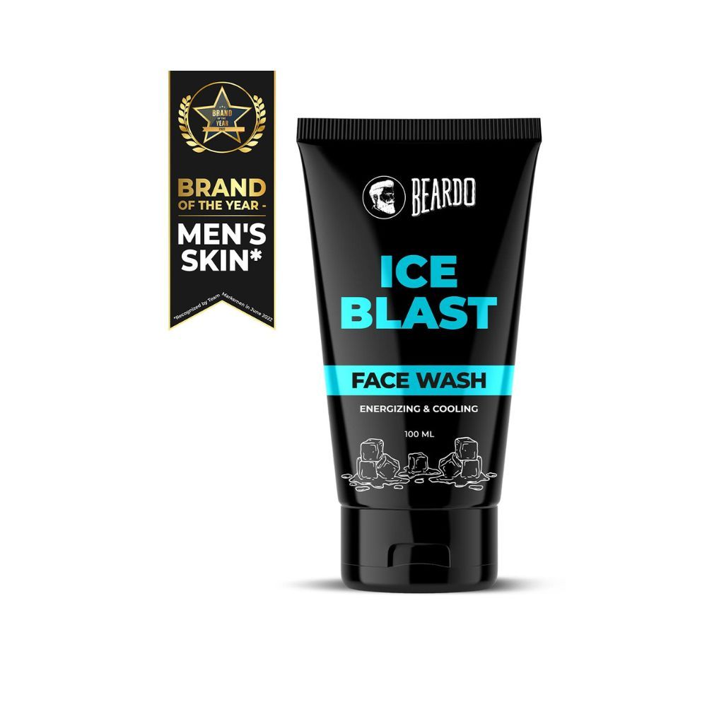 BEARDO Ice Blast Cooling Facewash for Men| INSTANT Icy freshness | Menthol