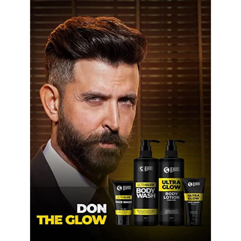 Beardo Ultraglow All in One Face Cream For Men with SPF 30 | Skin Brightening & Whitening Cream | Pigmentation Removal Cream | De tan for Men | 60 g