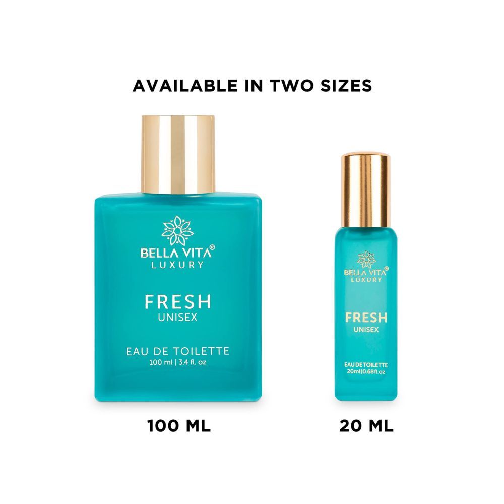 Bella Vita Organic FRESH Eau De Toilette Unisex Perfume For Men & Women