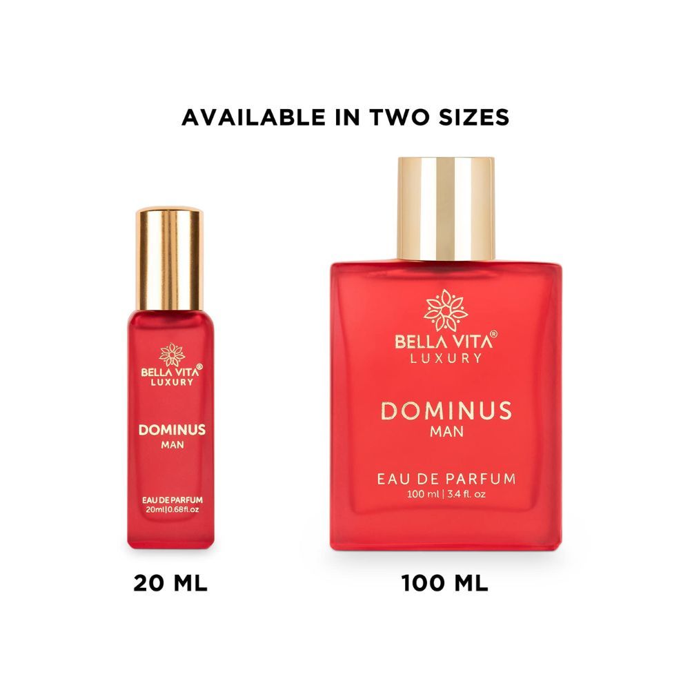 Bella Vita Organic Man Perfume Gift Set for Men 4x20 ml Perfumes Luxury Scent with Long Lasting Fragrance