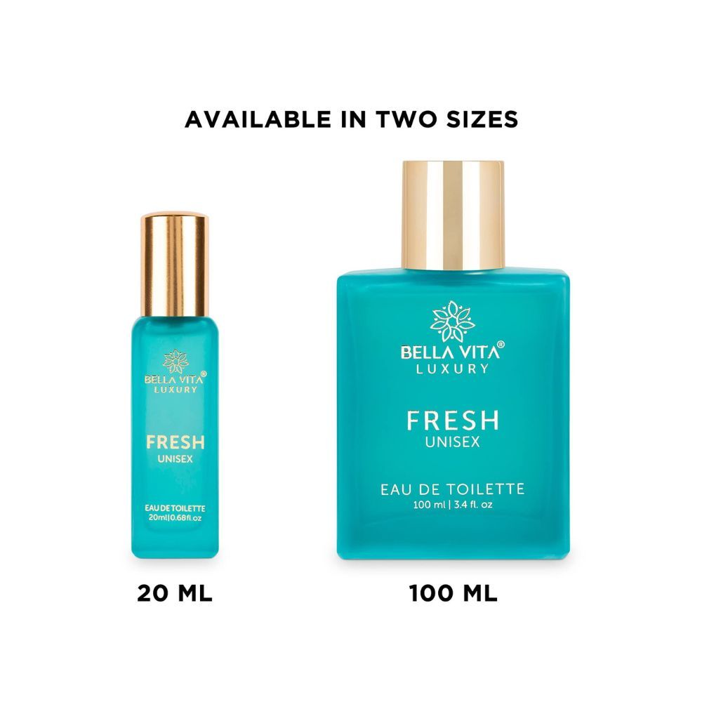 Bella Vita Organic Unisex Luxury Perfume Gift Set 4x20 ML For Men & Women | Long Lasting Fragrance Eau De Parfum
