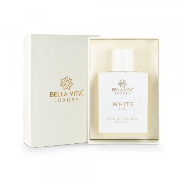 Bella Vita Organic White Oud Perfume for Men and Women Soft Oudh Scent Long Lasting Fragrance Unisex, 100 Ml