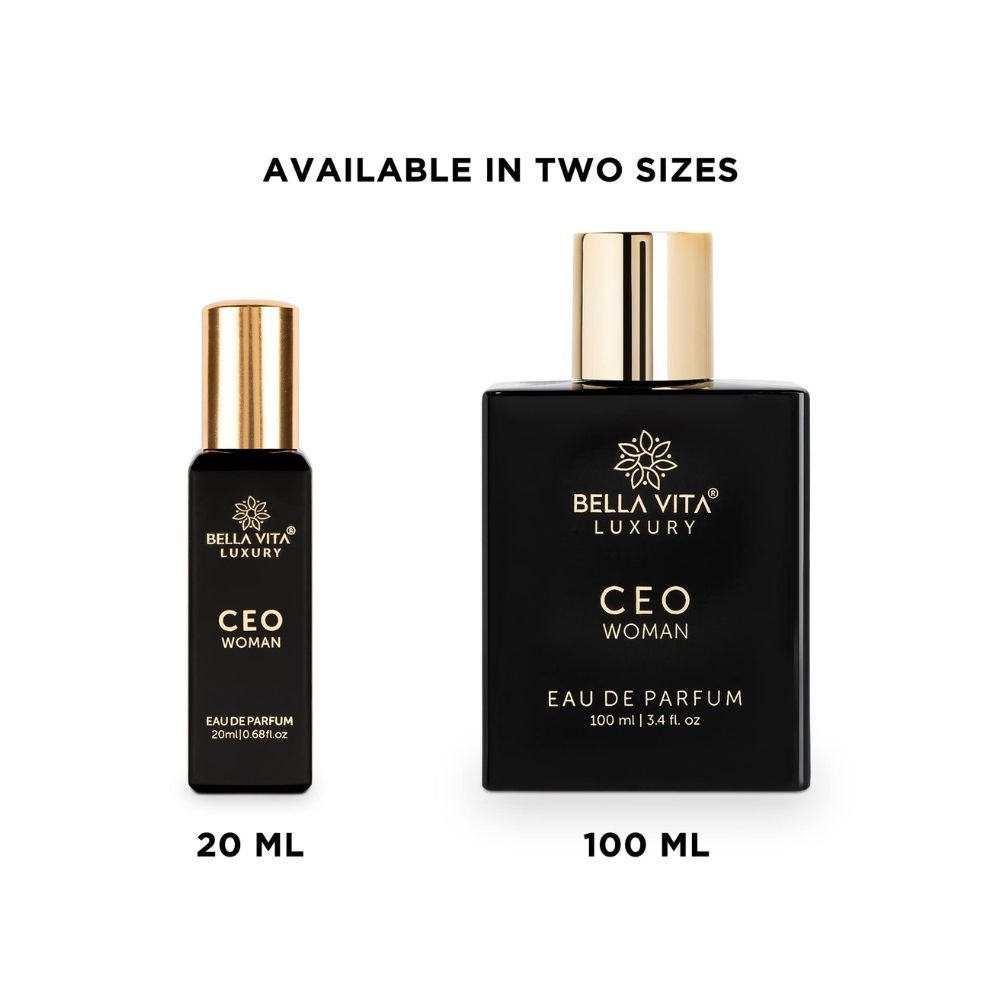 Bella Vita Organic Women's Luxury Perfume Gift Set 4x20 ML | Luxury Scent with Long Lasting Fragrance Eau De Parfum