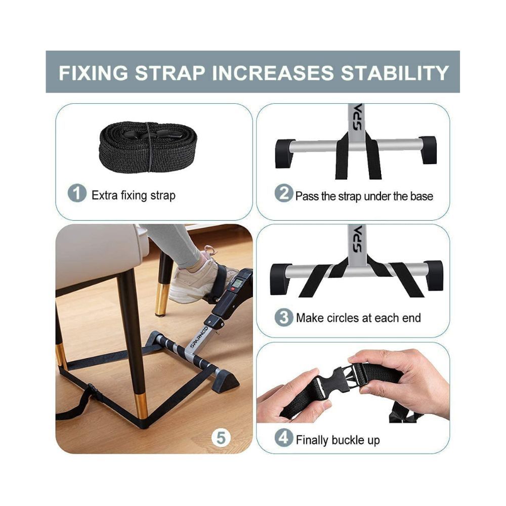 best mart Mini Cycle Pedal Exerciser with Adjustable Resistance and Digital Display