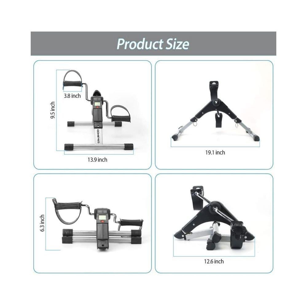 best mart Mini Cycle Pedal Exerciser with Adjustable Resistance and Digital Display