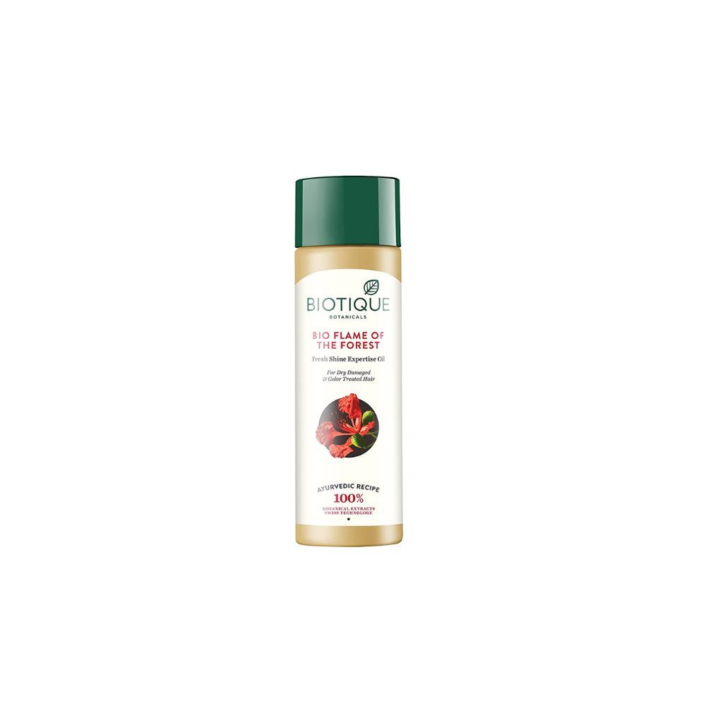 Biotique Bio Flame of The forest Fresh Shine Expertise Oil for Colour Treated and Permed Hair, 120ml
