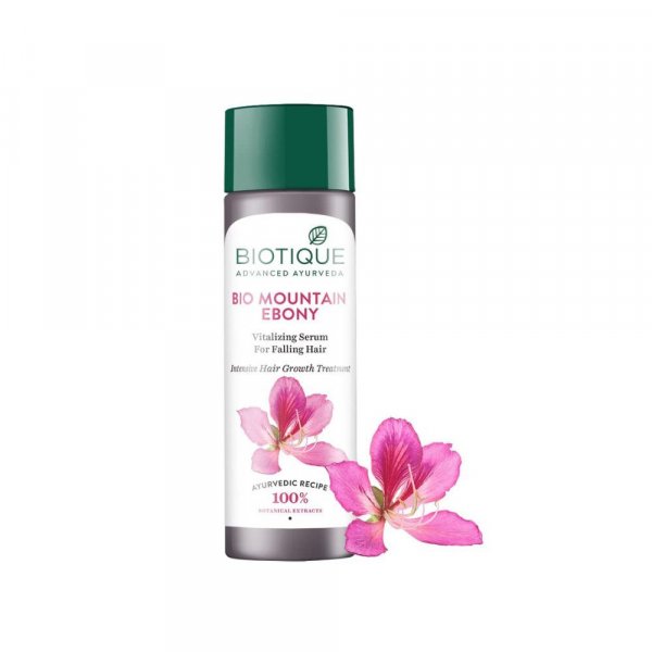Biotique Bio Mountain Ebony Vitalizing Serum For Falling Hair Intensive Hair Growth Treatment, 120ML