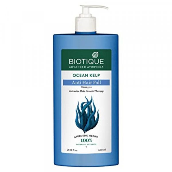 Biotique Bio Ocean Kelp Anti Hair Fall Shampoo Intenstive Hair Growth Therapy, 650ml