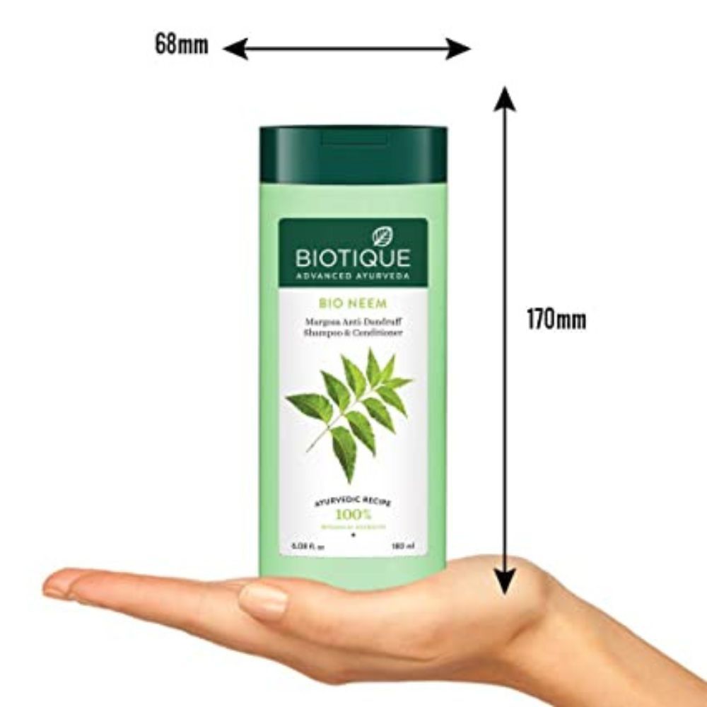 Biotique Bio/Fresh Neem Margosa Anti Dandruff Shampoo and Conditioner, 180ml
