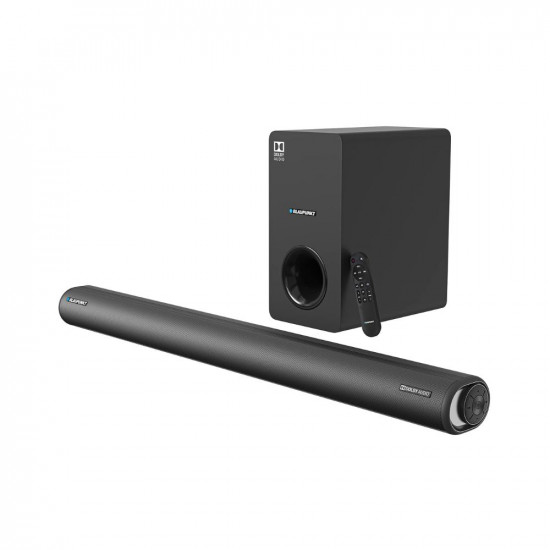 Blaupunkt Newly Launched SBWL100 Dolby Audio Soundbar with 8 INCH Wireless Subwoofer I HDMI ARC, Bluetooth & Optical Connectivity (220W) I 2.1 Channel Home Theatre with Remote
