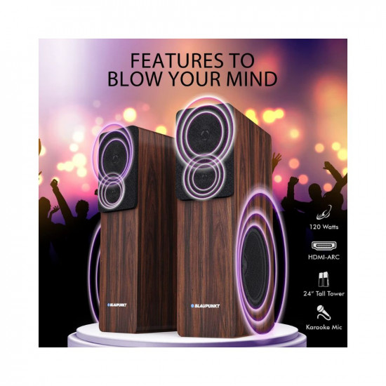 Blaupunkt Newly Launched TS120 Bluetooth Tower Speaker 120Watts with Touch Control Panel