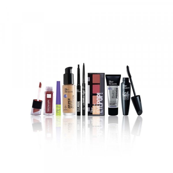 Blue Heaven Festive MakeUp Kit For Women, Fair Tone Combo, 75gm (Pack of 8)