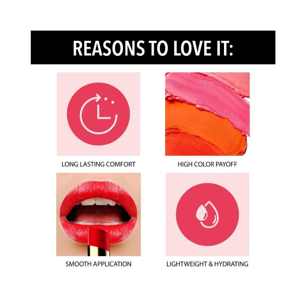 Blue Heaven Velvet Creme Lipstick, Siren Red, 3.5gm