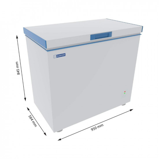 Blue Star CF4-225DSW Single Door Deep Freezer (192 Ltrs, White)