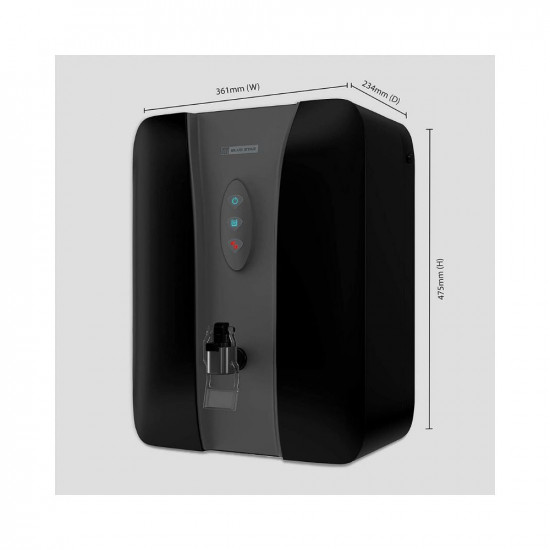 Blue Star Eleanor 8-Liter,RO + UV + UF + IBT + Alkaline Water Purifier, Black, EL5BLAM01