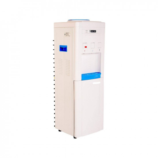 Blue Star Hot, Cold and Normal Water Dispenser with Non Cooling Storage Cabinet - White & Blue