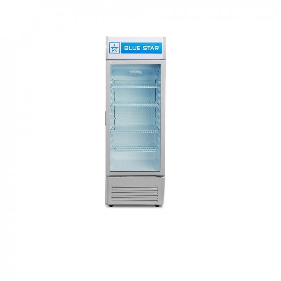 BLUE STAR VC325 Vertical Glass Single Door Visi Cooler (300L, white)