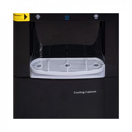 Blue Star Water Dispenser with Refrigerator - Black Color