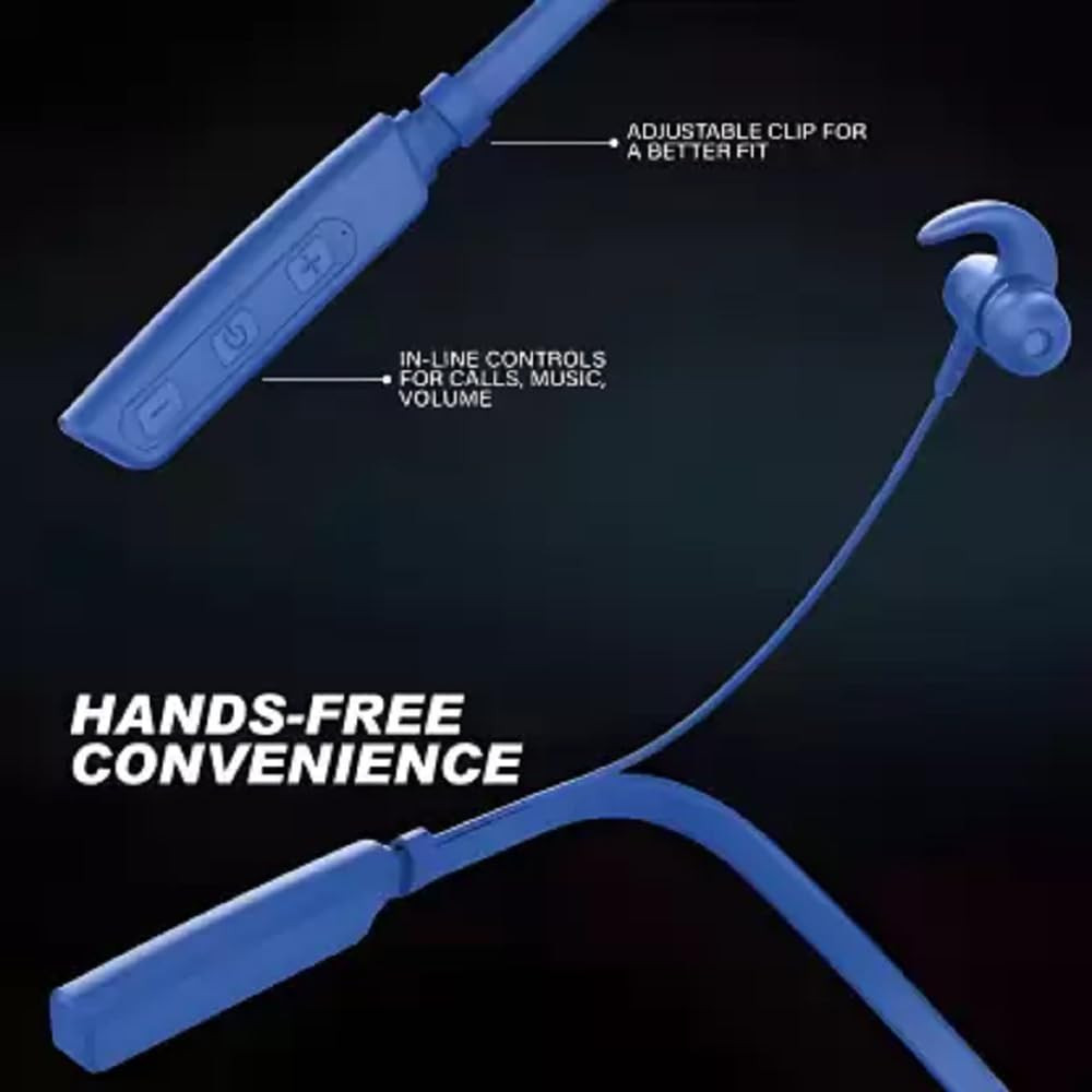 Bluetooth Headphones aptX-HD Wireless 50 Earbuds with Mic  Magnetic in-Ear Neckband Earphones  IPX7 Sweatproof  Deep Bass  12Hrs Playtime  Sports Headset for Music Workout  Phone Calls Blue