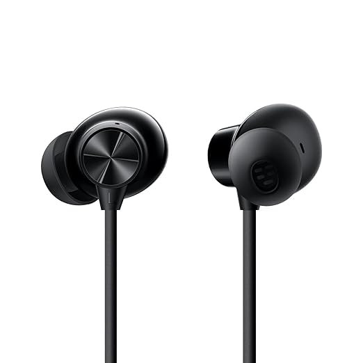 Bluetooth Wireless in Ear Earphones Compatible with OnePlus Bullet Z2 with Mic Bombastic Bass 10 Mins Charge - 20 Hrs Music 30 Hrs Battery LifeMagico Black 55DB