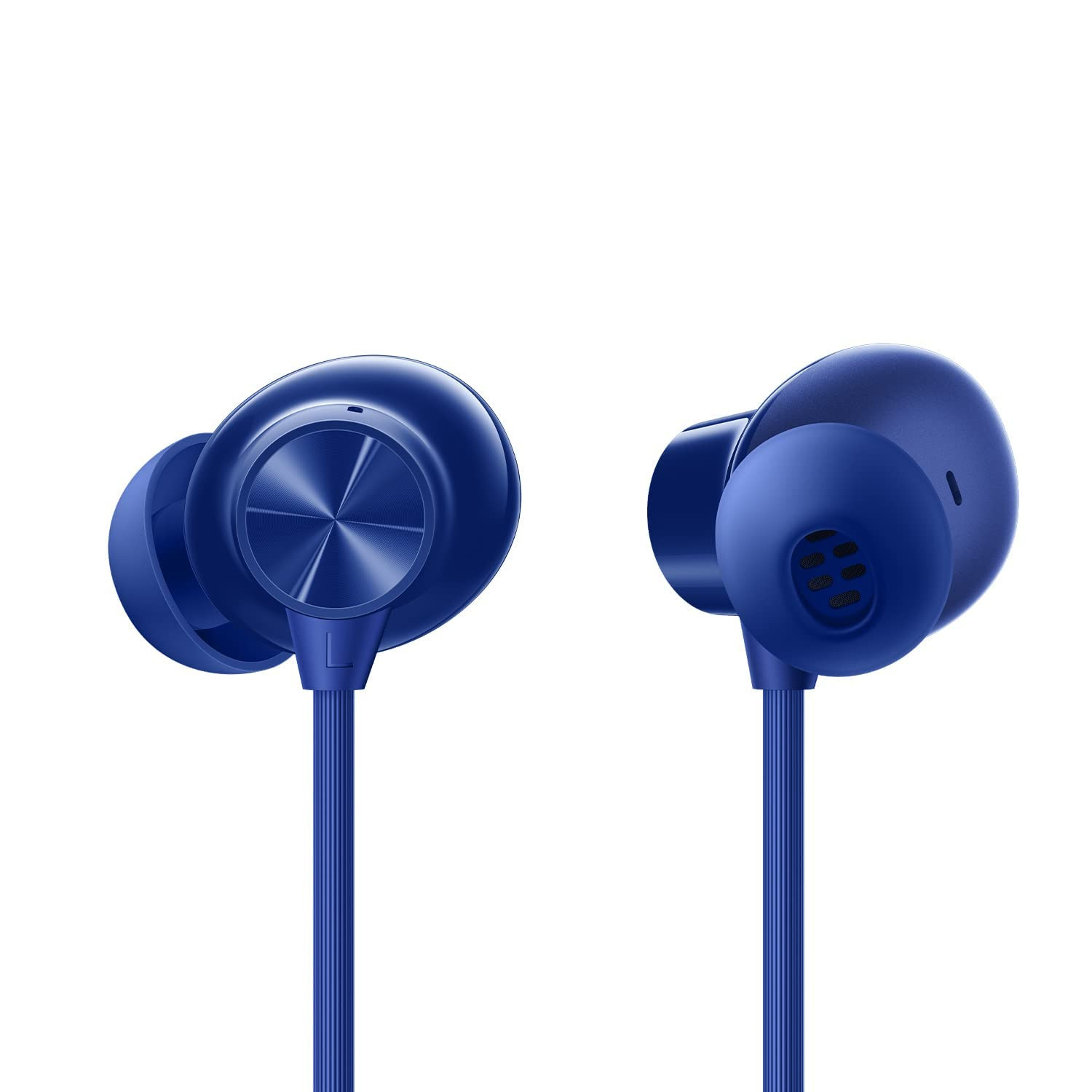 Bluetooth Wireless in Ear Earphones Compatible with OnePlus with Mic Bombastic Bass 10 Mins Charge - 20 Hrs Music 30 Hrs Battery Life-Royal Blue