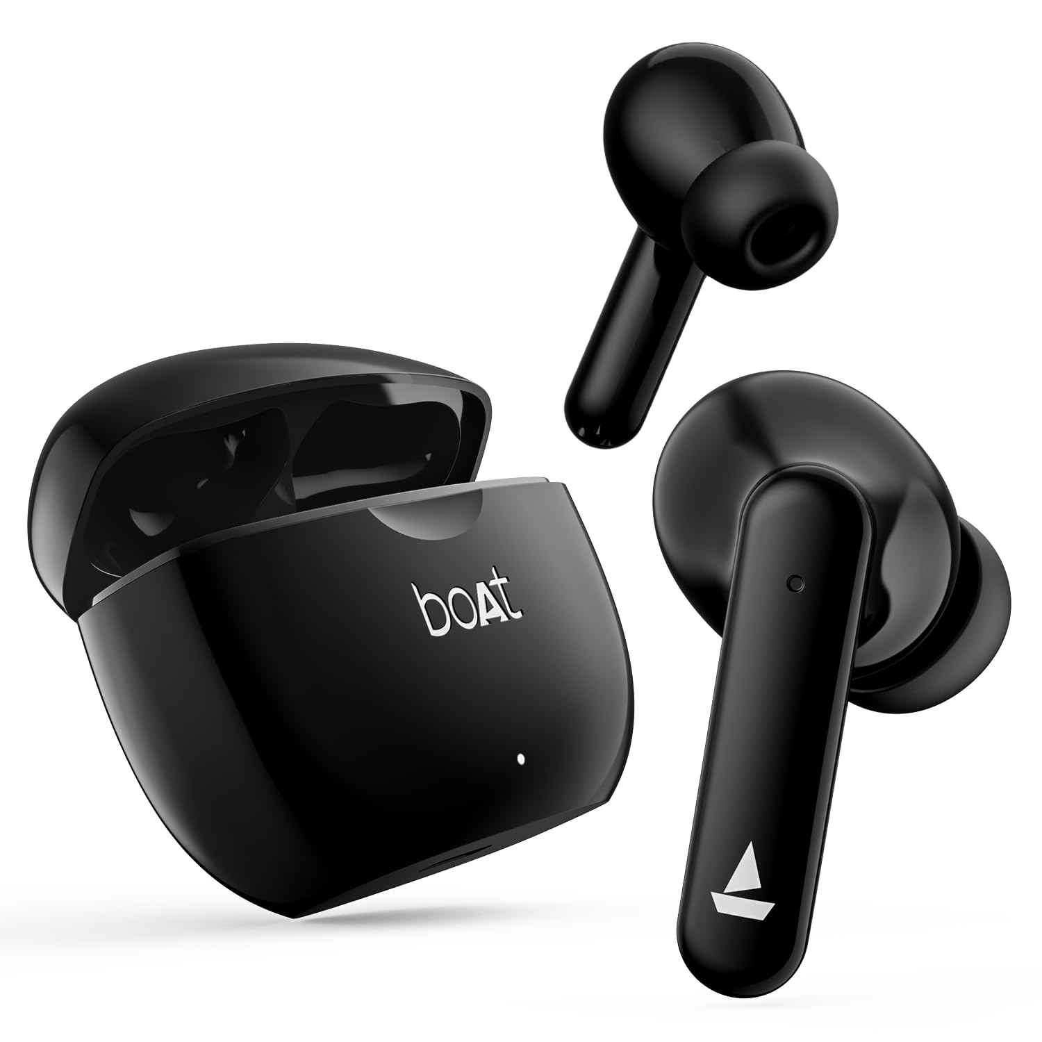 Boat Airdopes 120 Truly Wireless in Ear Ear Buds win Ear Detection 40 hrs Playtime Quad Mics with ENx Tech ASAP Charge IWP Tech Beast Mode with 65 ms Low Latency BTv53  IPX4Active Black