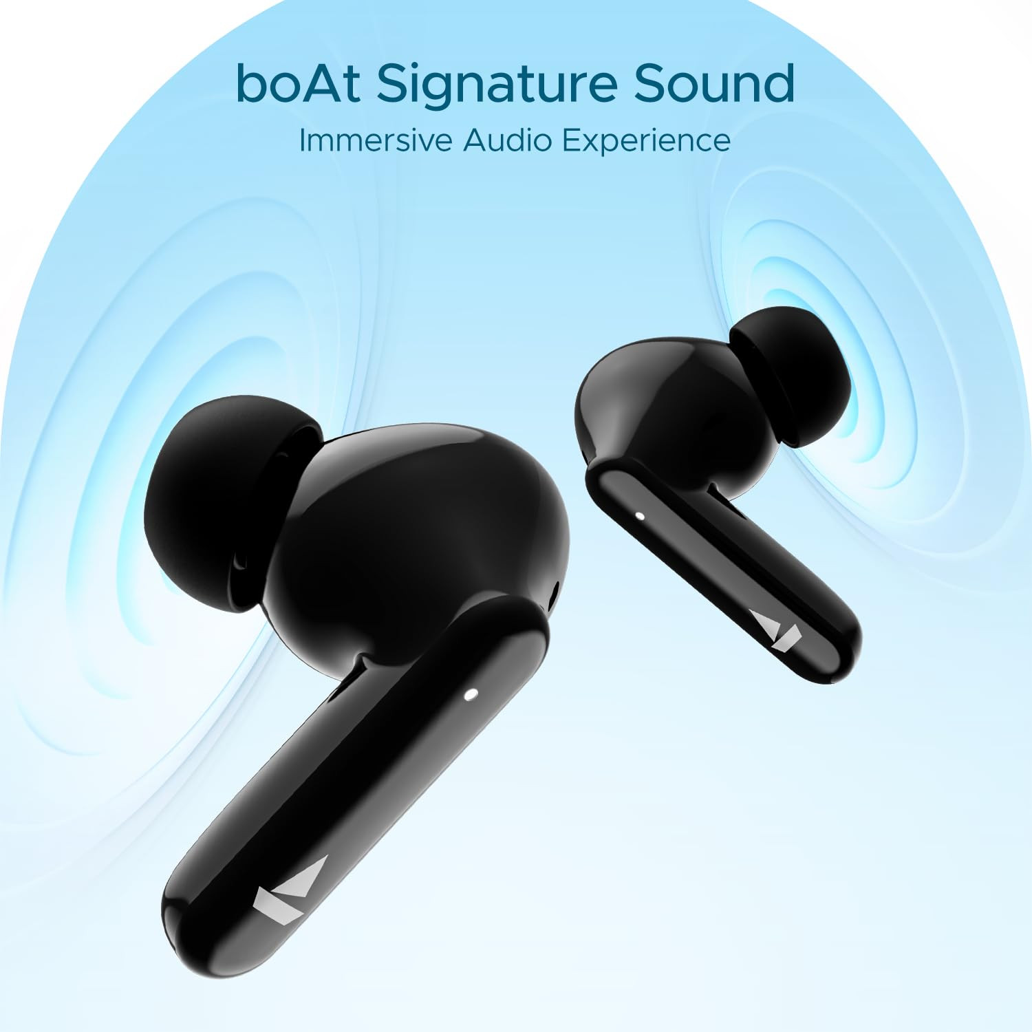 Boat Airdopes 120 Truly Wireless in Ear Ear Buds win Ear Detection 40 hrs Playtime Quad Mics with ENx Tech ASAP Charge IWP Tech Beast Mode with 65 ms Low Latency BTv53  IPX4Active Black