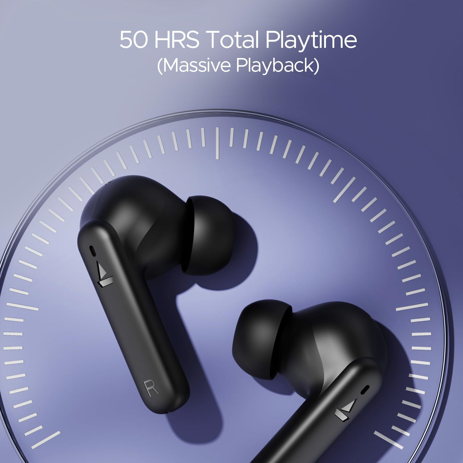 boAt Airdopes 170 TWS in Ear Earbuds with 50H Playtime Quad Mics Enx Tech Low Latency Mode 13Mm Drivers ASAP Charge Ipx4 Iwp Touch Controls  Bt V53Classic Black