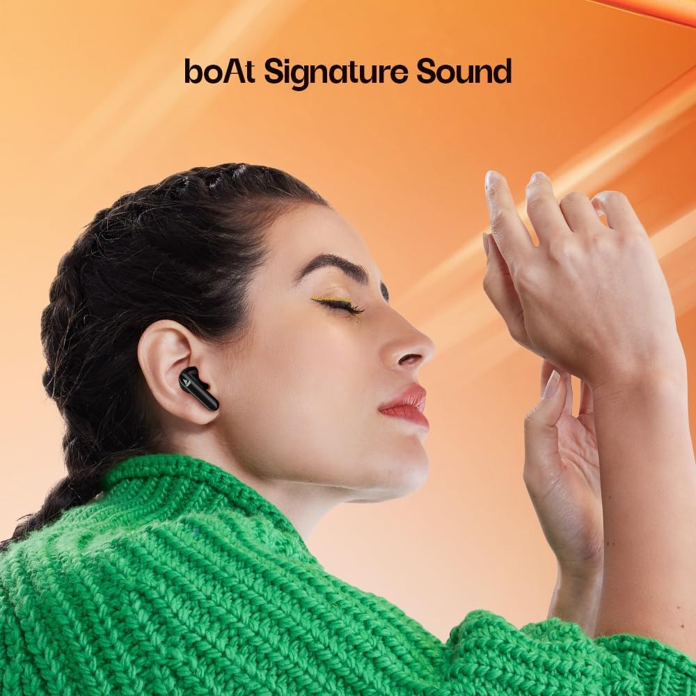 Boat Airdopes 301 TWS in Ear Earbuds 75hrs Playtime Quad Mics with ENx ASAP Charge IWP Tech Beast Mode 50ms Low Latency 10mm Drivers Bluetooth v53  IPX5 ResistanceMidnight Shadow