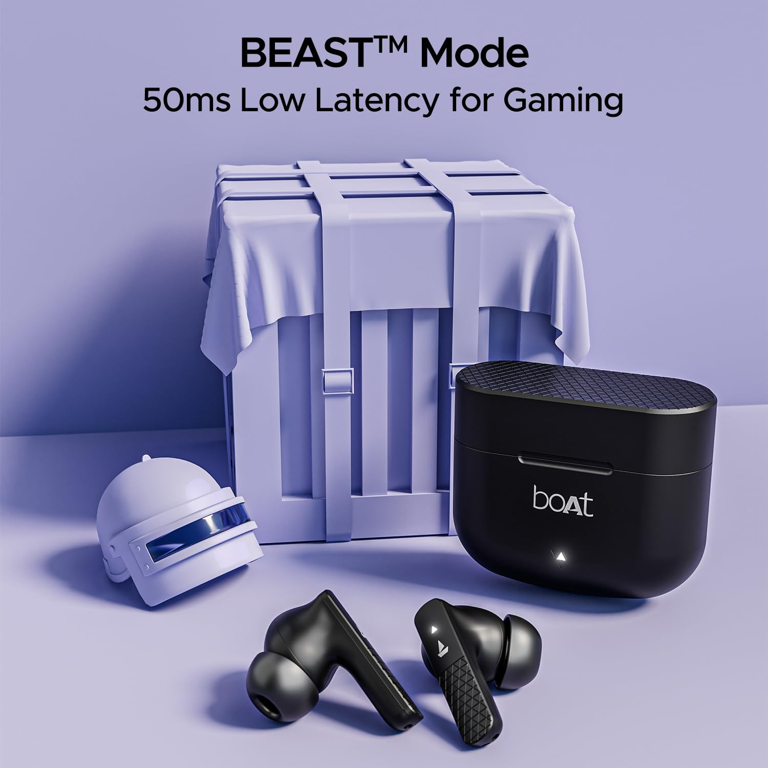 boAt Airdopes 91 45HRS Battery 50ms Low Latency ENx Tech Fast Charge IPX4 IWP Tech v53 Bluetooth Earbuds TWS Ear Buds Wireless Earphones with mic Active Black