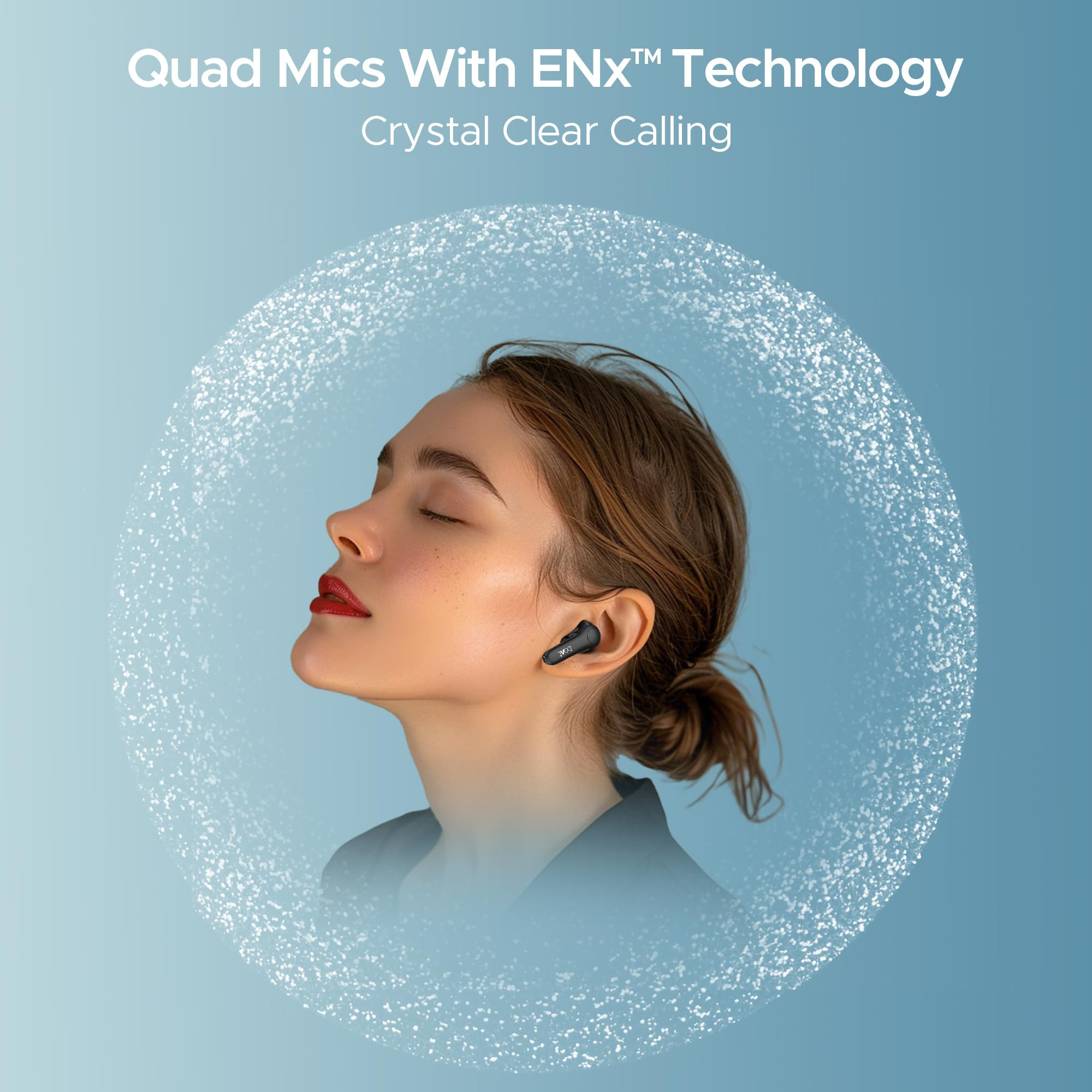 boAt Airdopes Atom 81 Pro 100Hrs Battery 4Mics ENx Tech 50ms Low Latency 13mm Drivers Fast Charge IPX5 v51 Bluetooth TWS in Ear Earbuds Wireless Earphones with mic Obsidian Noir