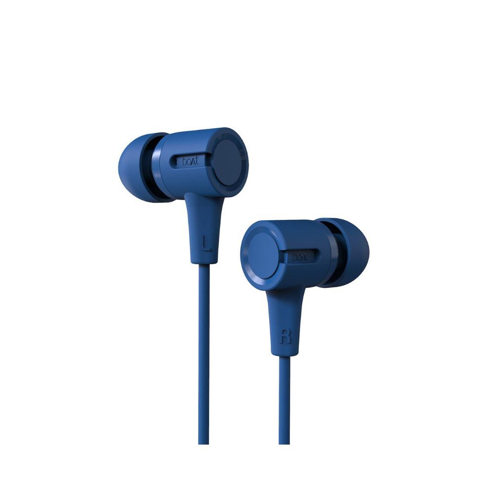boAt Bassheads 102 in Ear Wired Earphones with Mic(Jazzy Blue)