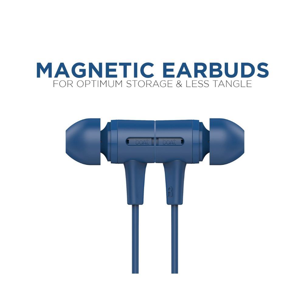 boAt Bassheads 102 in Ear Wired Earphones with Mic(Jazzy Blue)