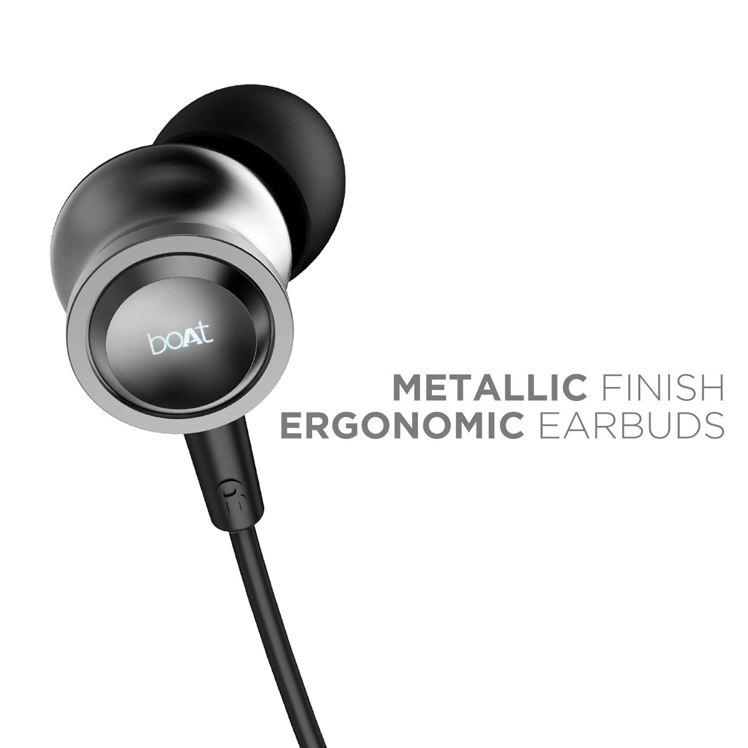 boAt Bassheads 152 in Ear Wired Earphones with MicActive Black