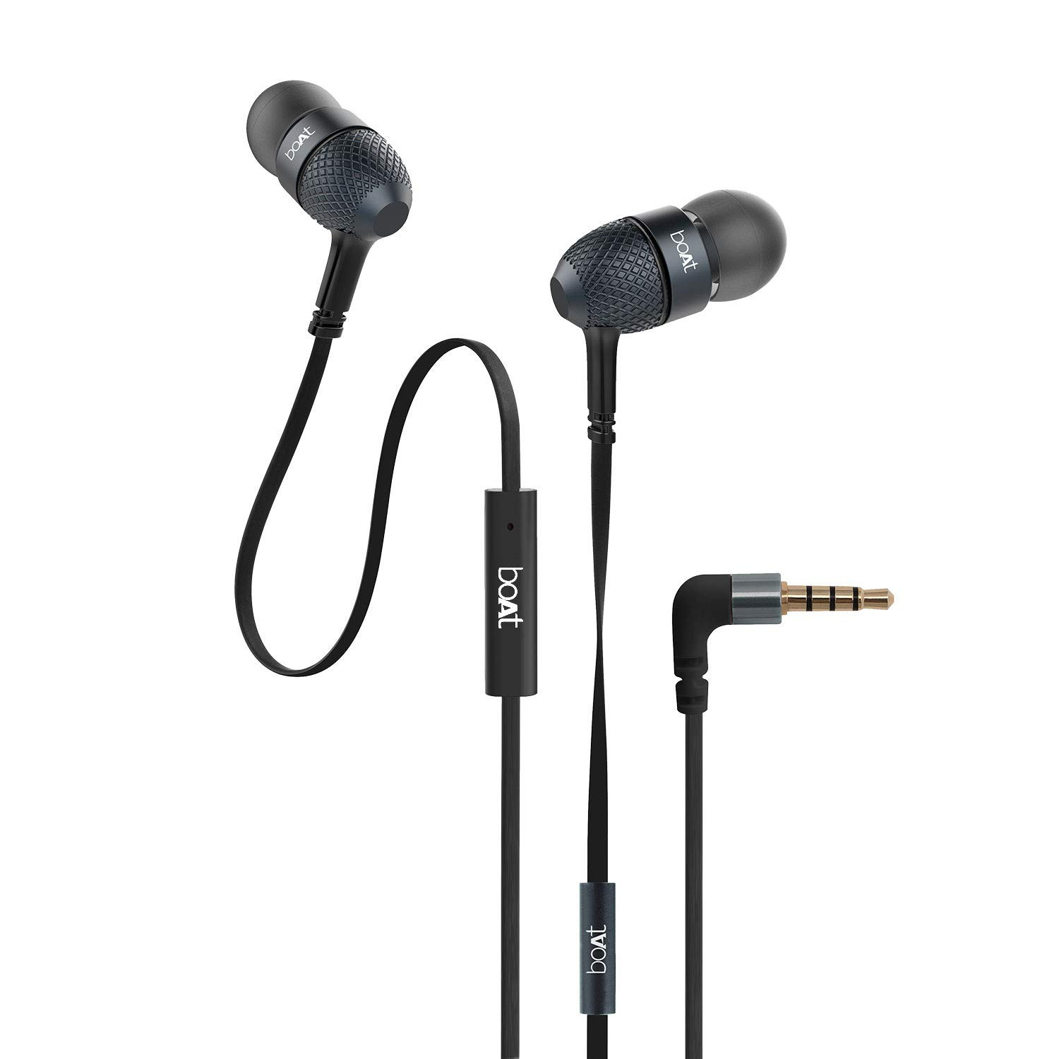 boAt Bassheads 220 Wired in Ear EarphonesBlack Indi