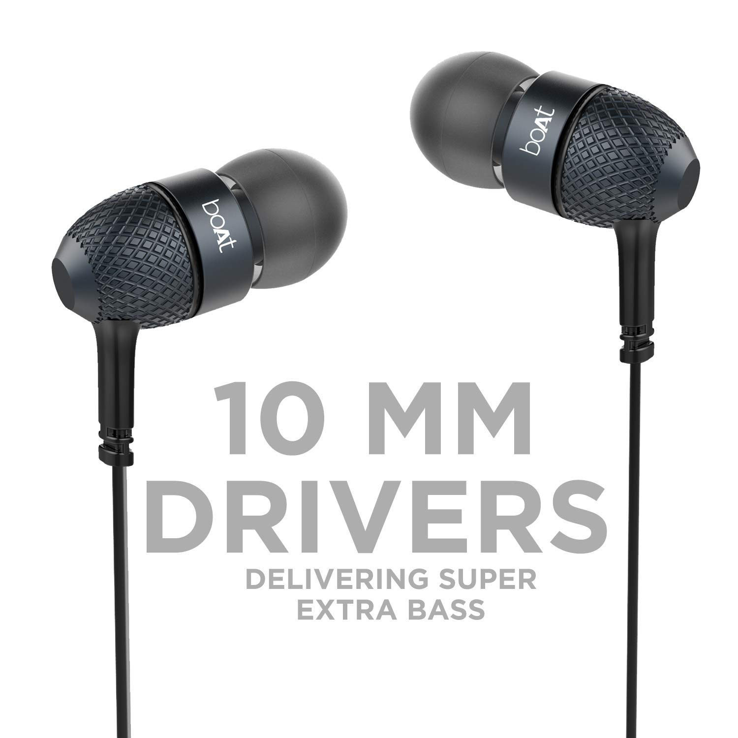 boAt Bassheads 220 Wired in Ear EarphonesBlack Indi